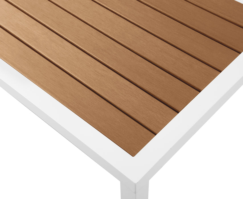 Nizuc Brown manufactured wood Outdoor Patio Aluminum End Table - Royal Furniture & Gifts (MI) - Multi Location