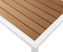 Nizuc Brown manufactured wood Outdoor Patio Aluminum End Table - Royal Furniture & Gifts (MI) - Multi Location