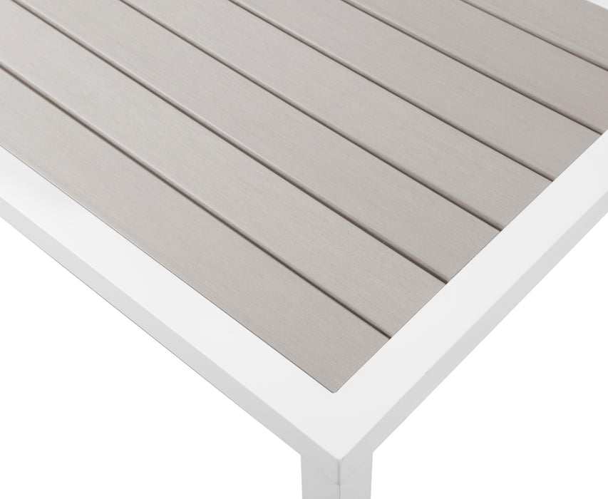Nizuc Grey manufactured wood Outdoor Patio Aluminum End Table - Royal Furniture & Gifts (MI) - Multi Location