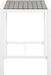 Nizuc Grey manufactured wood Outdoor Patio Aluminum Square Bar Table - Royal Furniture & Gifts (MI) - Multi Location
