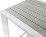 Nizuc Grey manufactured wood Outdoor Patio Aluminum Square Bar Table - Royal Furniture & Gifts (MI) - Multi Location