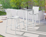 Nizuc Grey manufactured wood Outdoor Patio Aluminum Square Bar Table - Royal Furniture & Gifts (MI) - Multi Location