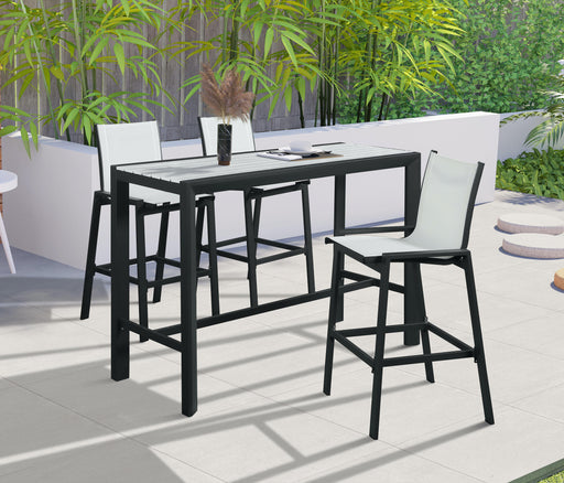 Nizuc White manufactured wood Outdoor Patio Aluminum Rectangle Bar Table - Royal Furniture & Gifts (MI) - Multi Location