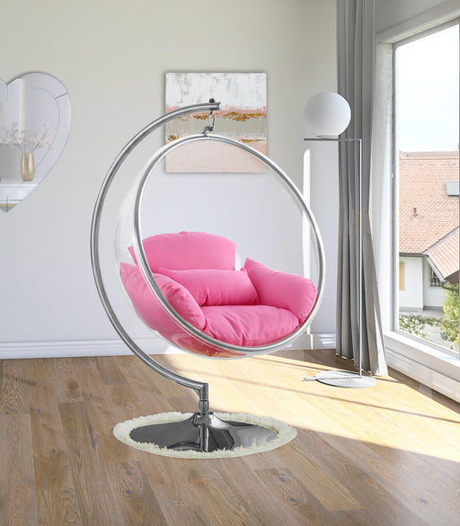 Luna Pink Durable Fabric Acrylic Swing Chair - Royal Furniture & Gifts (MI) - Multi Location