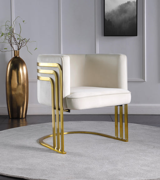 Rays Cream Velvet Accent Chair - Royal Furniture & Gifts (MI) - Multi Location