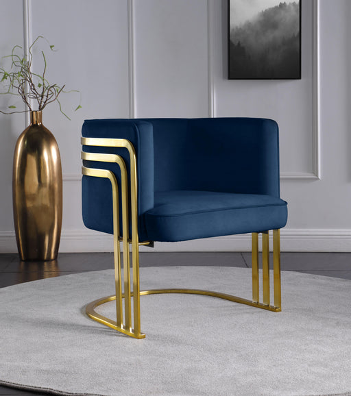 Rays Navy Velvet Accent Chair - Royal Furniture & Gifts (MI) - Multi Location