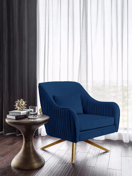 Paloma Navy Velvet Accent Chair - Royal Furniture & Gifts (MI) - Multi Location
