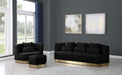 Marquis Black Velvet Sofa - Royal Furniture & Gifts (MI) - Multi Location