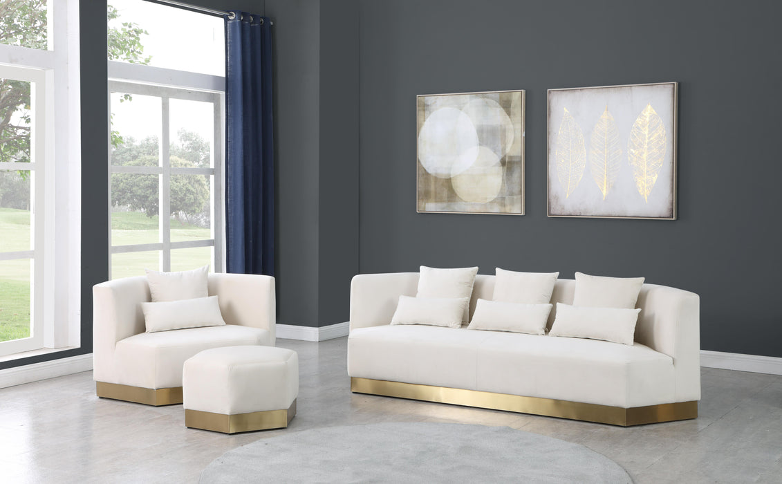 Marquis Cream Velvet Sofa - Royal Furniture & Gifts (MI) - Multi Location