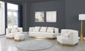 Marquis Cream Velvet Ottoman - Royal Furniture & Gifts (MI) - Multi Location