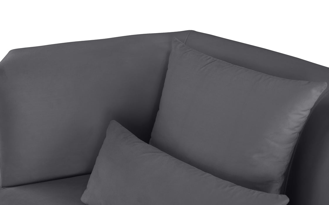 Marquis Grey Velvet Sofa - Royal Furniture & Gifts (MI) - Multi Location