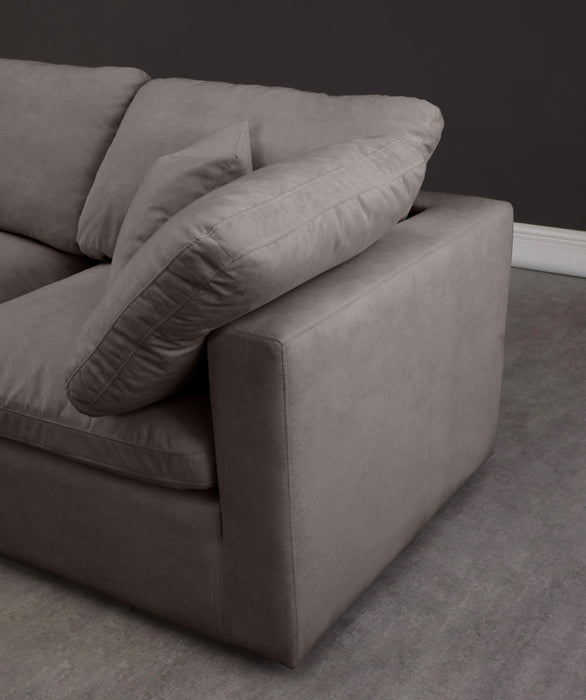 Plush Grey Velvet Standard Cloud Modular Sectional - Royal Furniture & Gifts (MI) - Multi Location