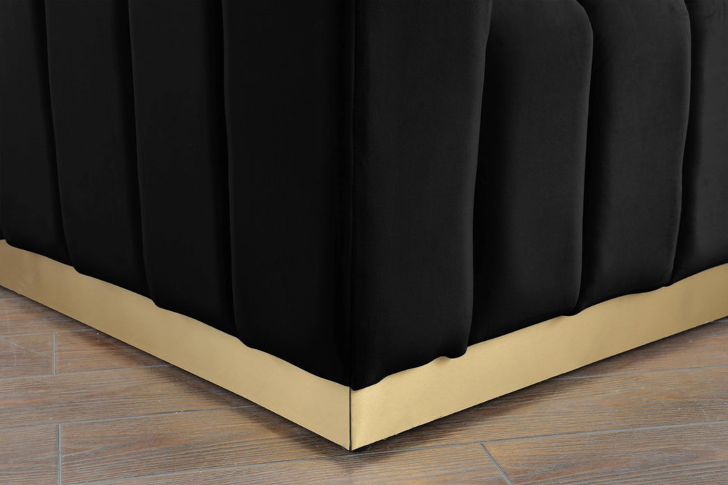 Marlon Black Velvet Sofa - Royal Furniture & Gifts (MI) - Multi Location