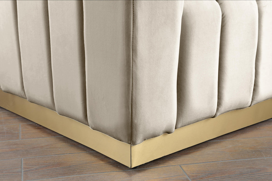 Marlon Cream Velvet Sofa - Royal Furniture & Gifts (MI) - Multi Location