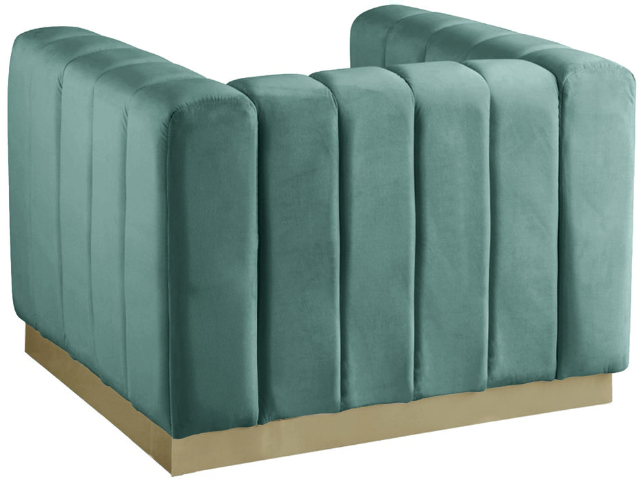 Marlon Mint Velvet Chair - Royal Furniture & Gifts (MI) - Multi Location