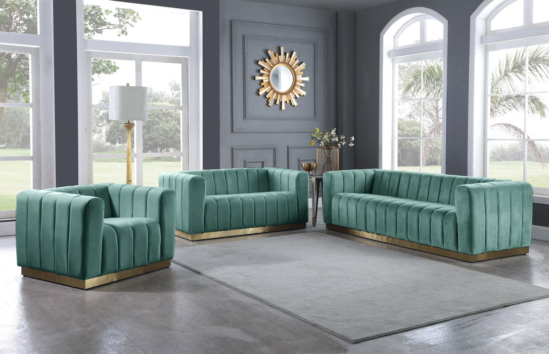 Marlon Mint Velvet Sofa - Royal Furniture & Gifts (MI) - Multi Location