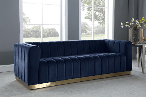 Marlon Navy Velvet Sofa - Royal Furniture & Gifts (MI) - Multi Location