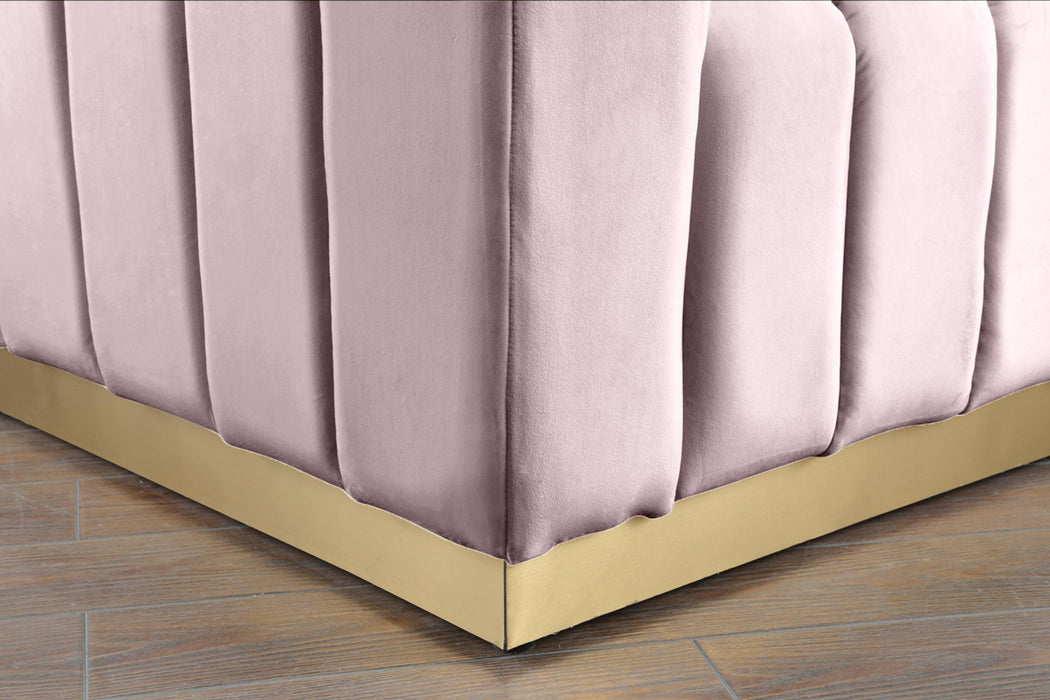 Marlon Pink Velvet Loveseat - Royal Furniture & Gifts (MI) - Multi Location