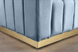 Marlon Sky Blue Velvet Loveseat - Royal Furniture & Gifts (MI) - Multi Location