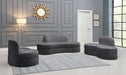 Mitzy Grey Velvet Loveseat - Royal Furniture & Gifts (MI) - Multi Location