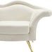 Lips Cream Velvet Loveseat - Royal Furniture & Gifts (MI) - Multi Location