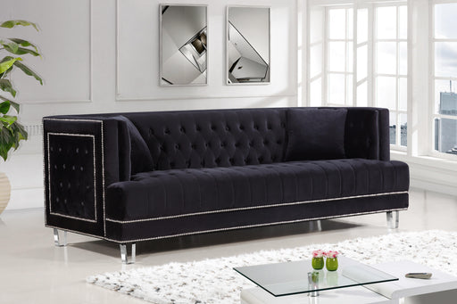 Lucas Black Velvet Sofa - Royal Furniture & Gifts (MI) - Multi Location