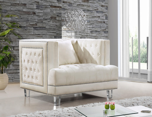 Lucas Cream Velvet Chair - Royal Furniture & Gifts (MI) - Multi Location