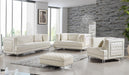 Lucas Cream Velvet Ottoman - Royal Furniture & Gifts (MI) - Multi Location