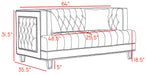 Lucas Grey Velvet Loveseat - Royal Furniture & Gifts (MI) - Multi Location
