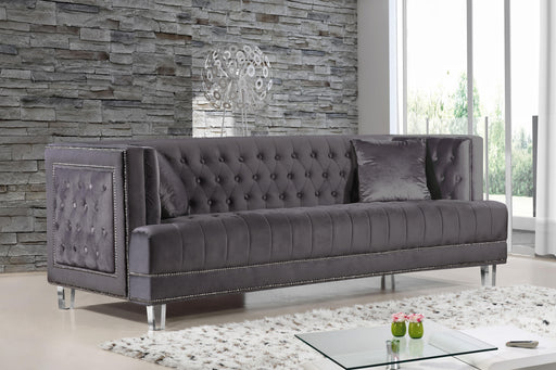 Lucas Grey Velvet Sofa - Royal Furniture & Gifts (MI) - Multi Location