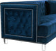 Lucas Navy Velvet Loveseat - Royal Furniture & Gifts (MI) - Multi Location