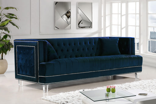 Lucas Navy Velvet Sofa - Royal Furniture & Gifts (MI) - Multi Location