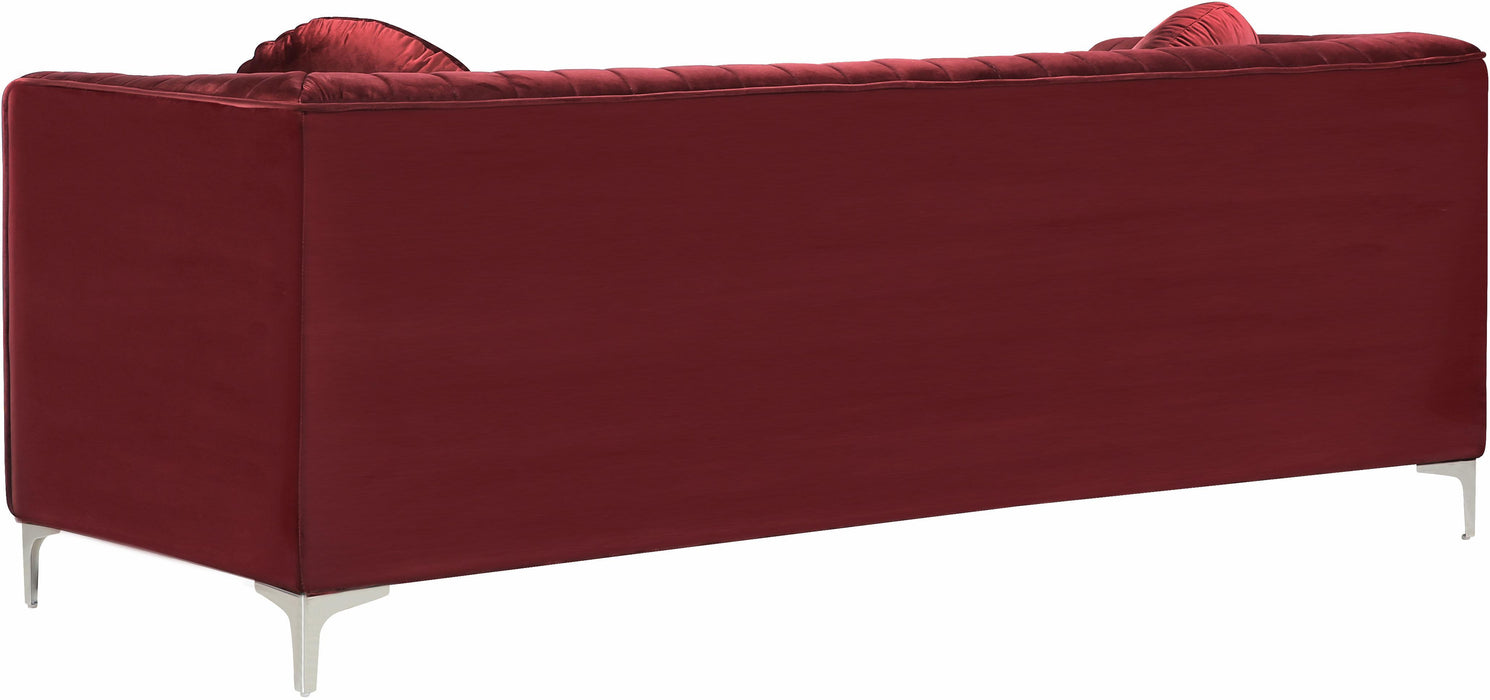 Isabelle Burgundy Velvet Sofa - Royal Furniture & Gifts (MI) - Multi Location