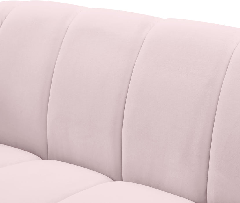 Elijah Pink Velvet Loveseat - Royal Furniture & Gifts (MI) - Multi Location