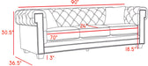 Bowery Grey Velvet Sofa - Royal Furniture & Gifts (MI) - Multi Location