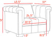 Kayla Grey Velvet Chair - Royal Furniture & Gifts (MI) - Multi Location