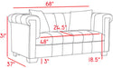 Kayla Navy Velvet Loveseat - Royal Furniture & Gifts (MI) - Multi Location