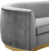 Julian Grey Velvet Loveseat - Royal Furniture & Gifts (MI) - Multi Location
