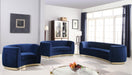 Julian Navy Velvet Loveseat - Royal Furniture & Gifts (MI) - Multi Location