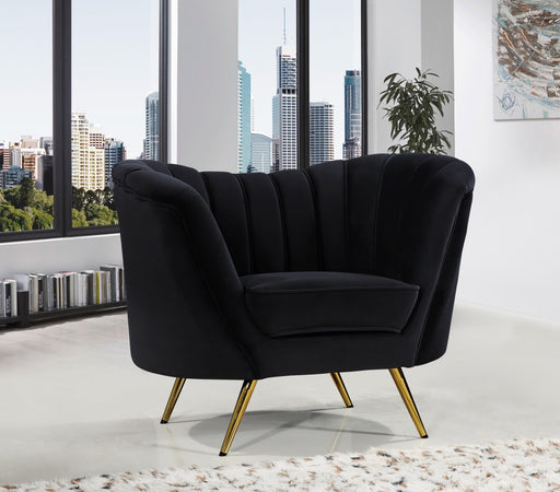 Margo Black Velvet Chair - Royal Furniture & Gifts (MI) - Multi Location