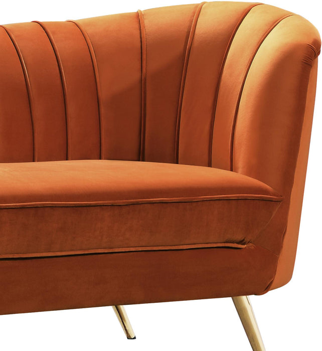 Margo Cognac Velvet Sofa - Royal Furniture & Gifts (MI) - Multi Location