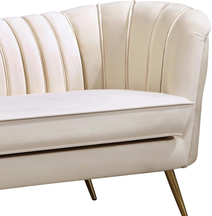 Margo Cream Velvet Sofa - Royal Furniture & Gifts (MI) - Multi Location