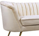 Margo Cream Velvet Loveseat - Royal Furniture & Gifts (MI) - Multi Location