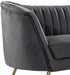 Margo Grey Velvet Loveseat - Royal Furniture & Gifts (MI) - Multi Location