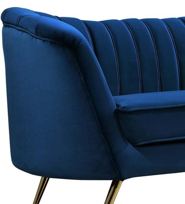 Margo Navy Velvet Sofa - Royal Furniture & Gifts (MI) - Multi Location