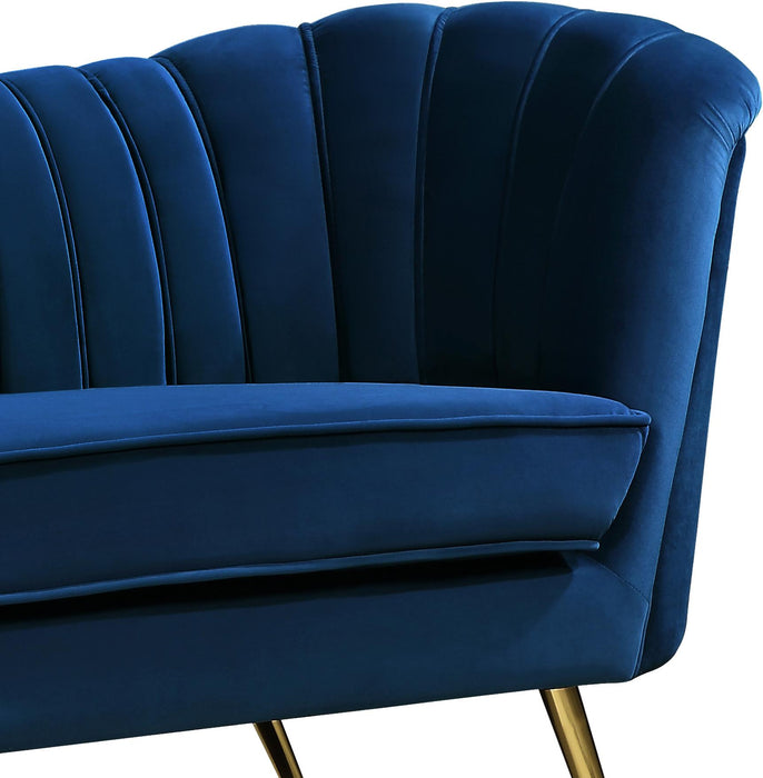 Margo Navy Velvet Sofa - Royal Furniture & Gifts (MI) - Multi Location