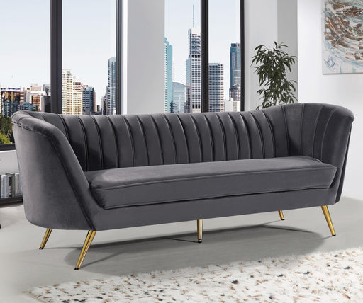 Margo Grey Velvet Sofa - Royal Furniture & Gifts (MI) - Multi Location