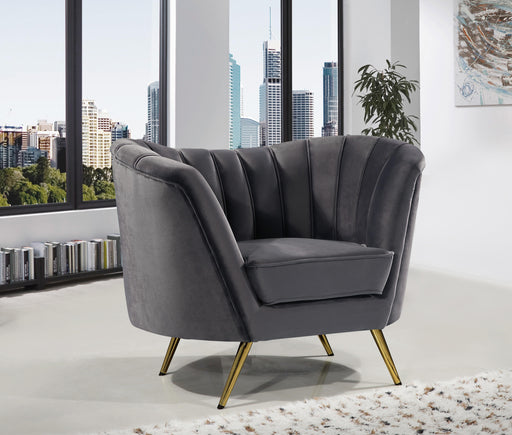 Margo Grey Velvet Chair - Royal Furniture & Gifts (MI) - Multi Location