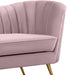 Margo Pink Velvet Loveseat - Royal Furniture & Gifts (MI) - Multi Location