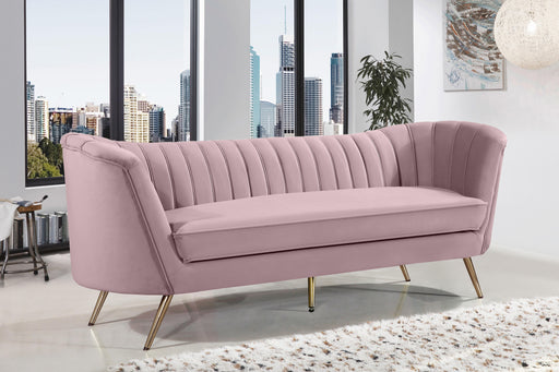Margo Pink Velvet Sofa - Royal Furniture & Gifts (MI) - Multi Location